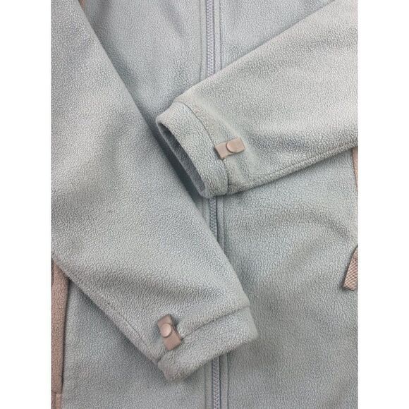 The North Face. Baby Blue and Gray Fleece full zip jacket. Girls XL - Picture 4 of 10